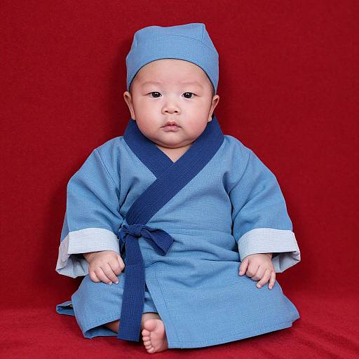 Newborn Old Man Costume Portrait