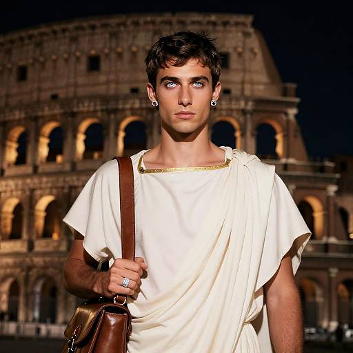 Realistic Night Portrait of Roman Noble