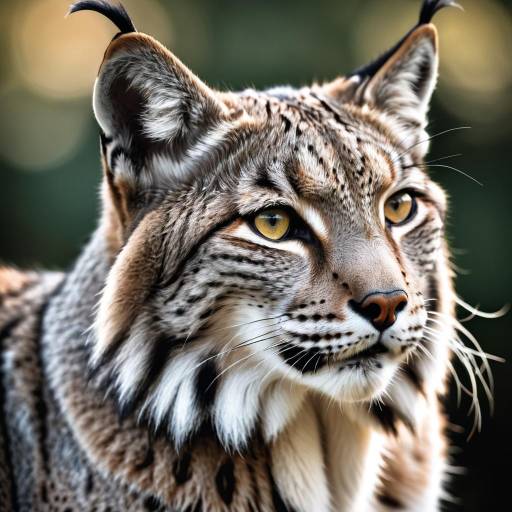 Close-up of Eurasian Lynx Face
