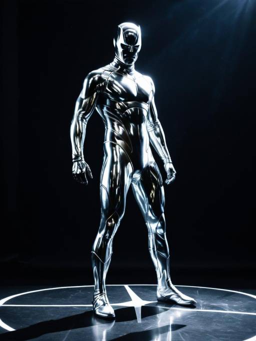 Cosmic Silver Surfer Full-Body Cosplay