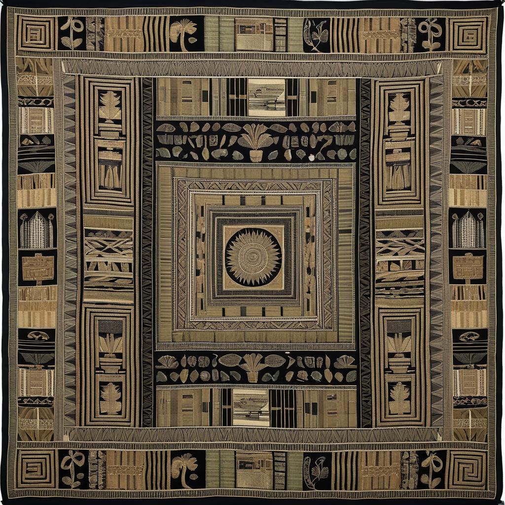 Intricate Tapestry with Egyptian Motifs