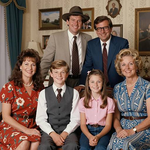 Charming 1980s Family Portrait Session