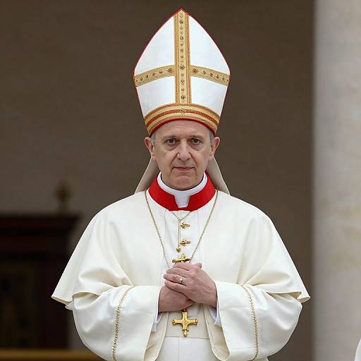 Pope Boy in White Robe