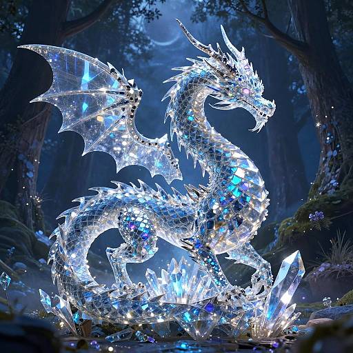 Crystal Dragon in Twilight Forest
