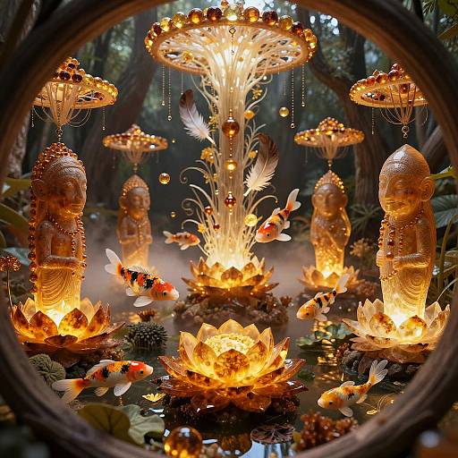 Shamanic Amber Swamp Spirit Basin