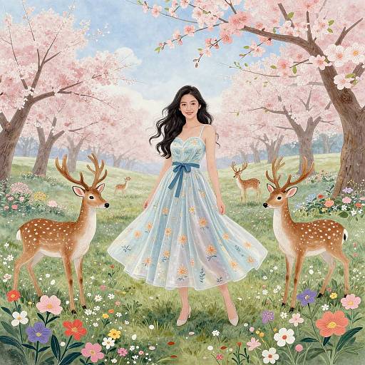 Spring Festival with Taffeta Deer and Idol