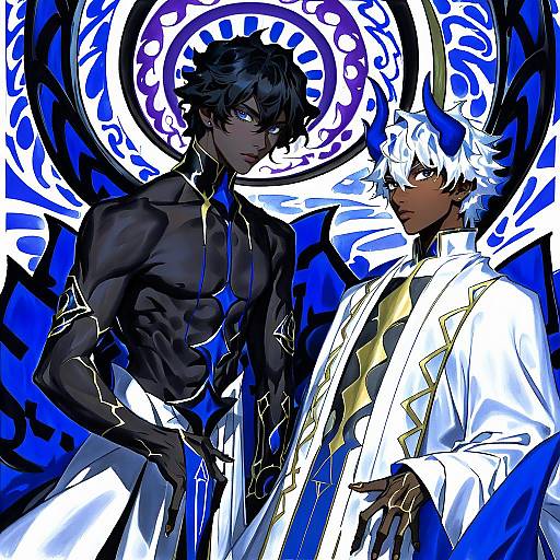 Illustration of Arjuna alter (fate), fate/grand order in the style of Haruyuki (gffewuoutgblubh)