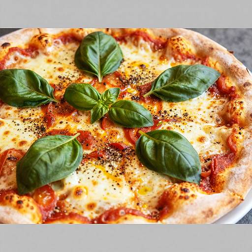 Close-Up of Freshly Baked Pizza