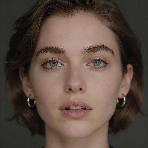 Close-Up Portrait of a Woman's Face