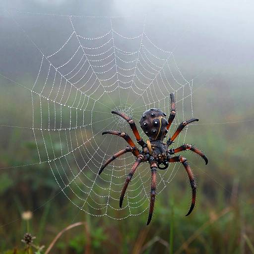 Mystical Spider Web Pokemon Scene