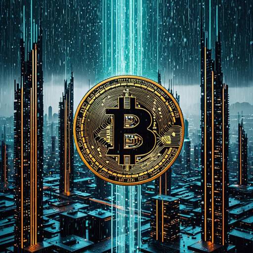 Futuristic Bitcoin Cityscape