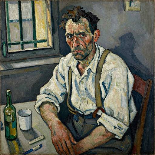 Max Beckmann Rugged Man Portrait