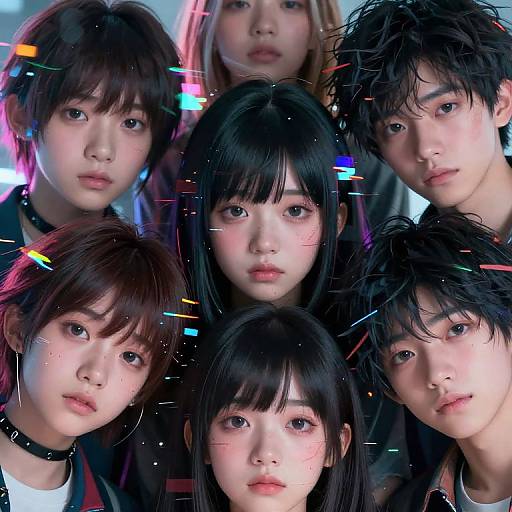 AI-Generated Anime Faces with Sci-Fi Elements