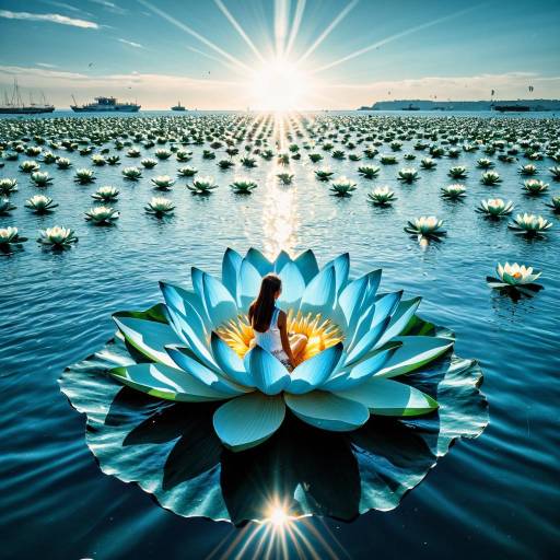 A Serene Gathering on a Lotus Sea