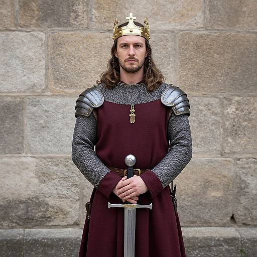 Regal Medieval King Portrait