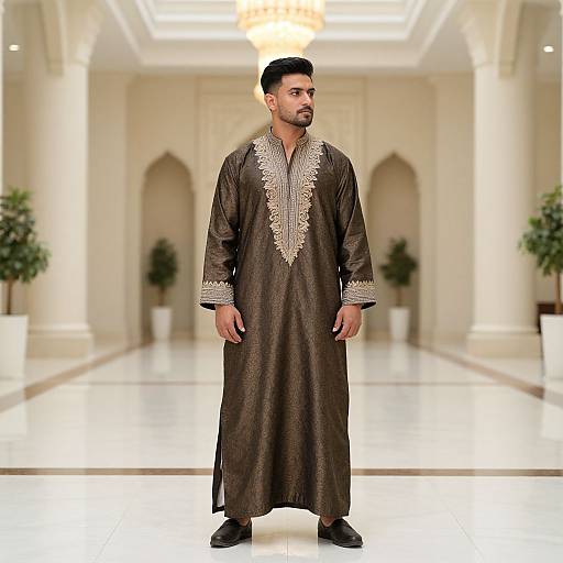 Man in Stylish Kaftan Costume