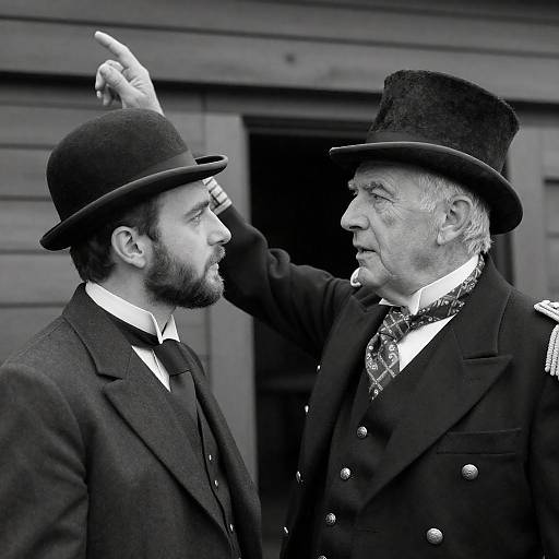 Intense Conversation in Vintage Style