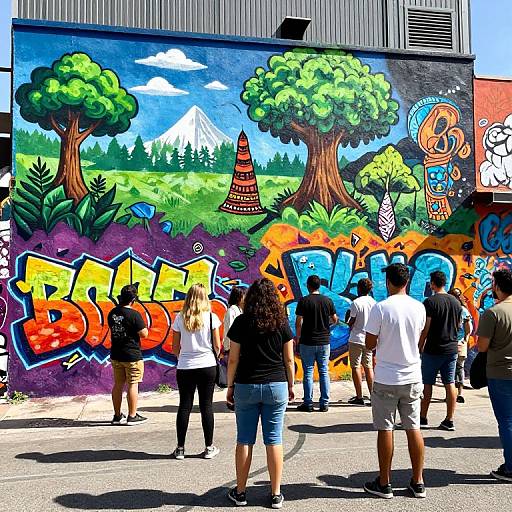 Vibrant Urban Street Art Scene