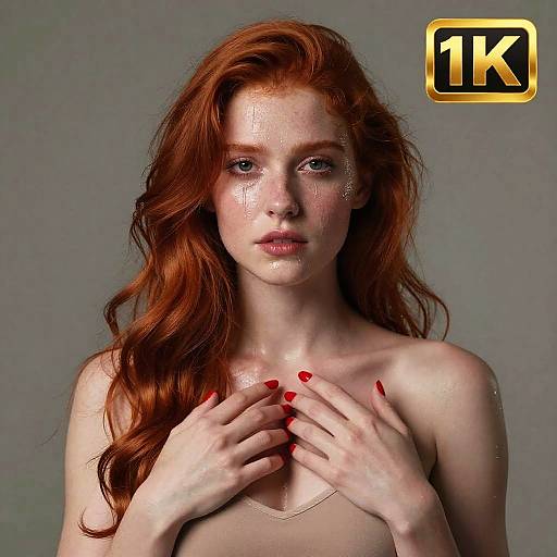 Ultra-Realistic Redhead Girl Portrait
