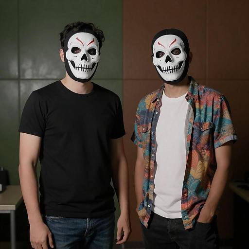 Mysterious Encounter in Dim Lighting