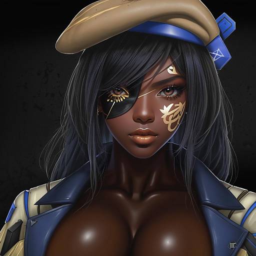 Illustration of Ana (overwatch), overwatch in the style of Rougetsu (eclipse)