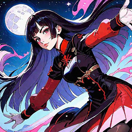 Anime Girl with Levitating Powers