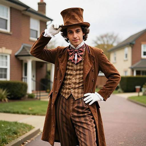 Whimsical Willy Wonka Inspired Costume Portrait