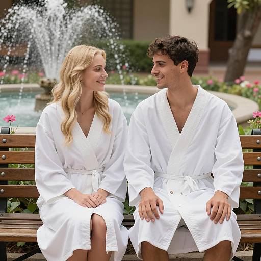 Serene Moment on a Bench