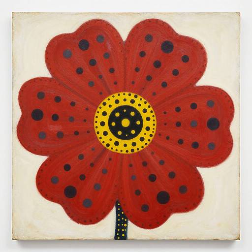 Yayoi Kusama Sensual Floral Minimalist Abstraction