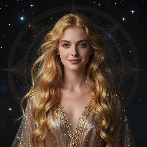 Celestial Being with Golden Hair