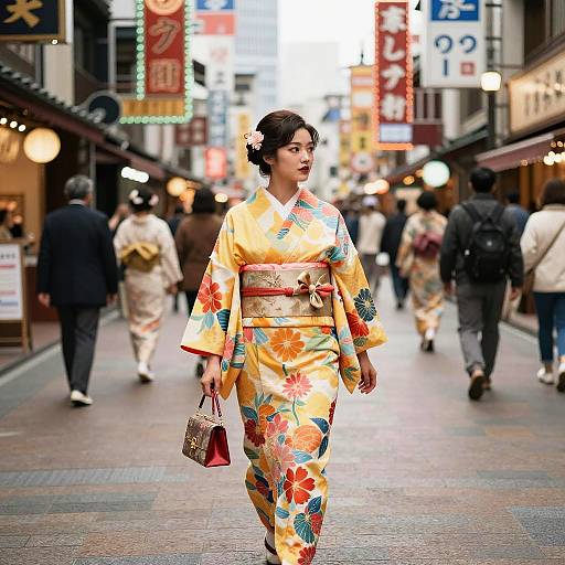 1920s Kimono Street Fashion Scene