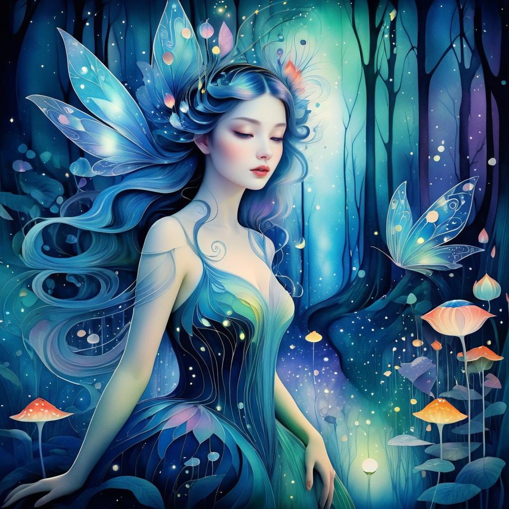 Enchanting Fairy in a Mystical Forest