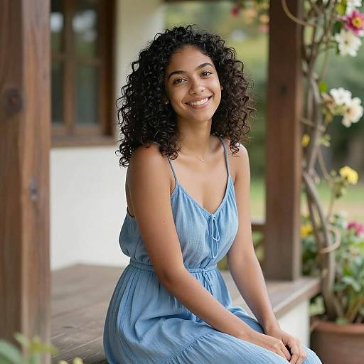 Charming Portrait of a Smiling Woman