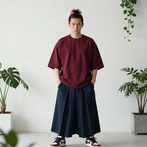 Modern Male Samurai in Traditional Hakama