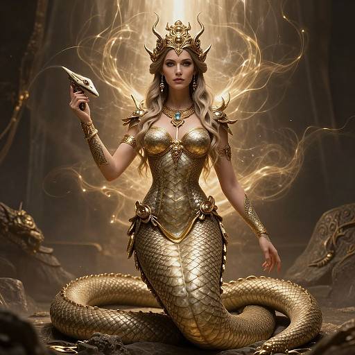 Royal Naga Gorgon with Aura