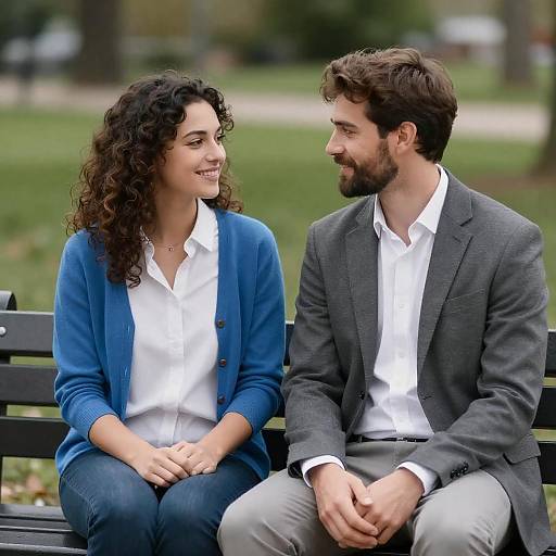 Couple Enjoying a Moment in the Park