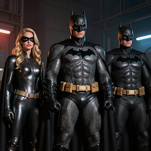 Three Dark Heroes in an Industrial Setting