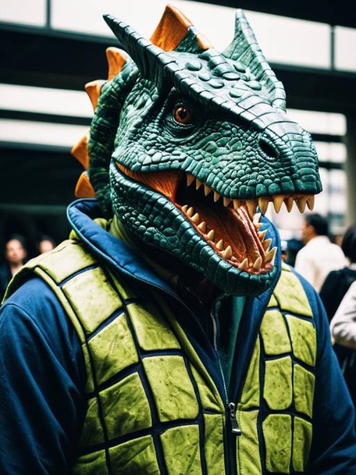 Dinosaur Costume Cosplay Portrait Photography