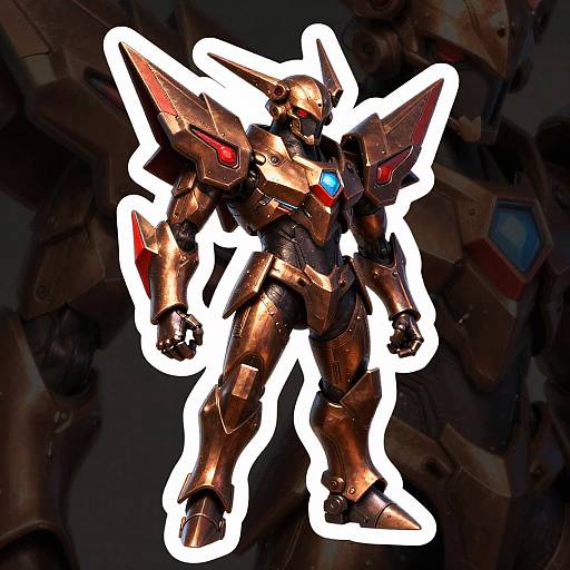 Jagged Mechashot Revenant Sticker Art