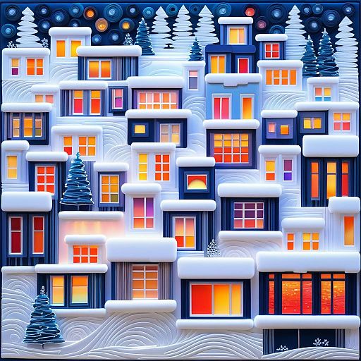 Vivid 3D Winter Landscape Ornaments Vivid 3D Winter Landscape Ornaments