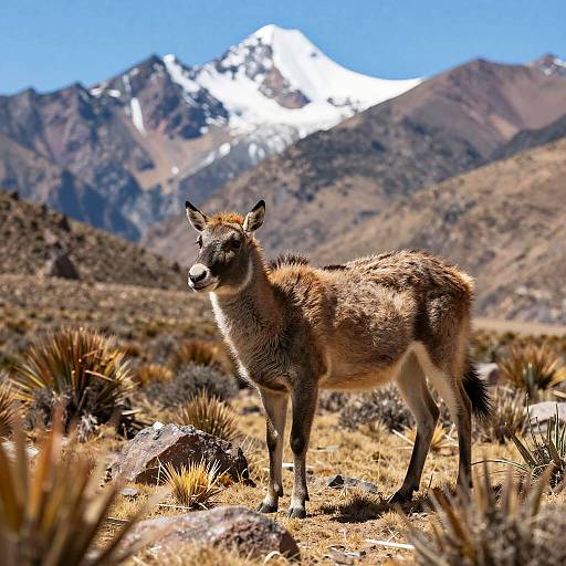 Pumas in Andean Mountain Wilderness