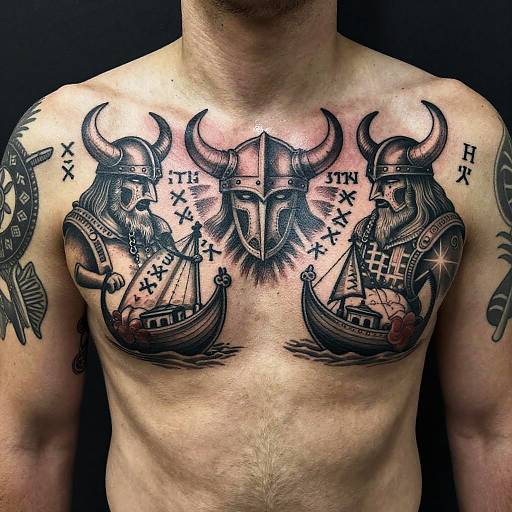 Viking Battle Tattoo Artistry