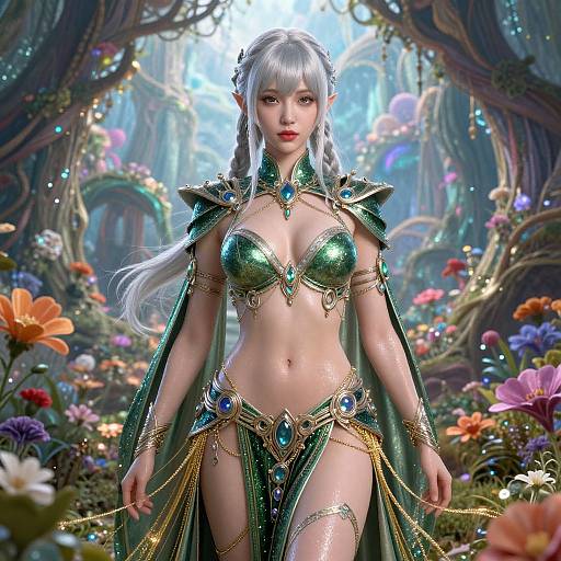Intricately Detailed Elf Woman Portrait