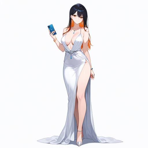 Elegant Girl with Oceanic Eyes and Jewelry Elegant Girl with Oceanic Eyes and Jewelry