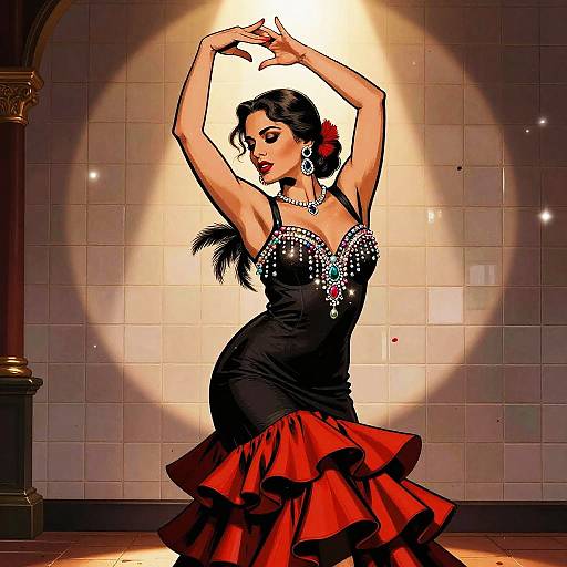Glamorous Flamenco Dance Performance