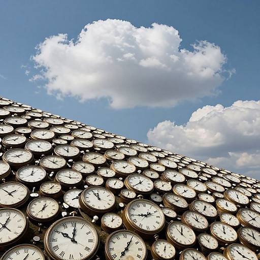 Surreal Ocean of Clocks and Memories