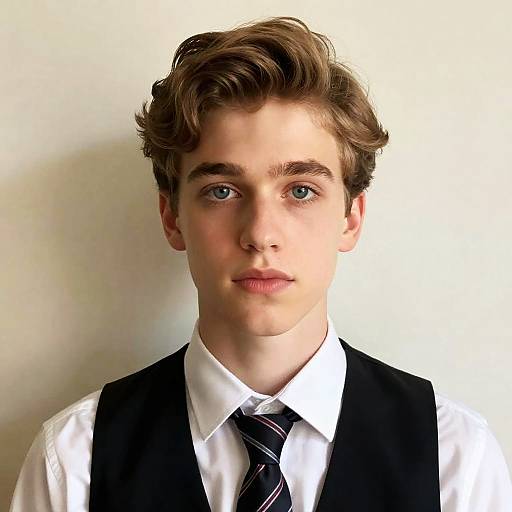 Young Man in Formal Attire