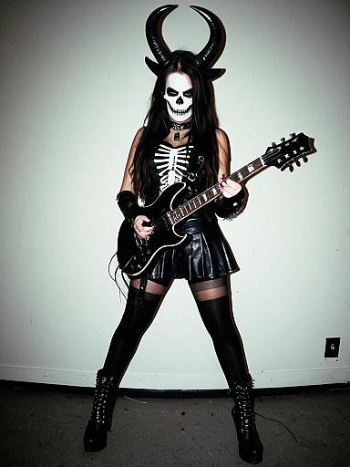 Edgy Rockstar Girl Costume Design