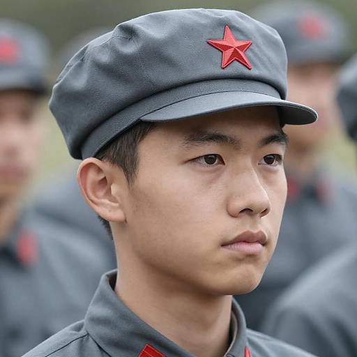 Close-Up Portrait of Young Asian Man