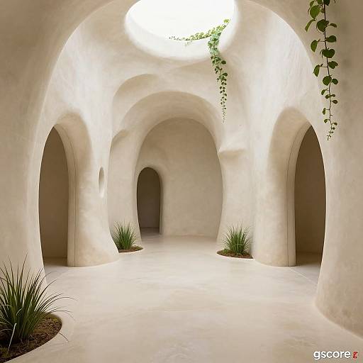 Organic Indoor Vertical Chamber ASCII Art